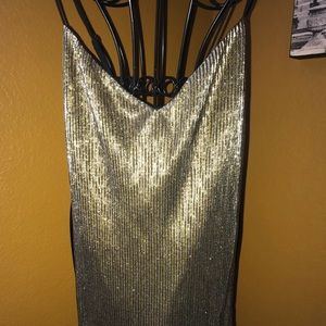 Gold Guess Tank Top